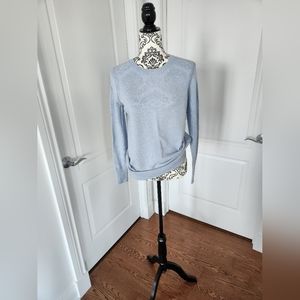 BANANA REPUBLIC Women Baby Blue Italian Wool Sweater